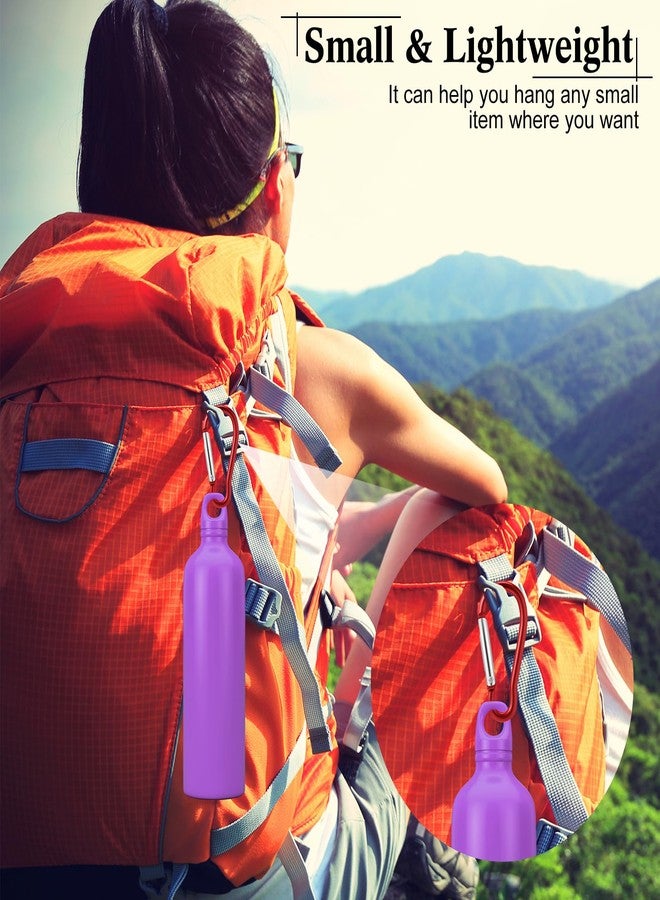 Yaocom 200 Pcs 1.8" Bulk 100 Aluminum Clip Keychains with 100 Keyrings Metal Mini Spring Snap Hooks for Camping Hiking Traveling Outdoor Activities (Stylish Color) - Image 5